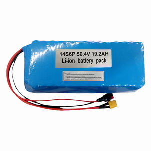 14S6P 50.4V 19.2Ah Li-ion battery pack